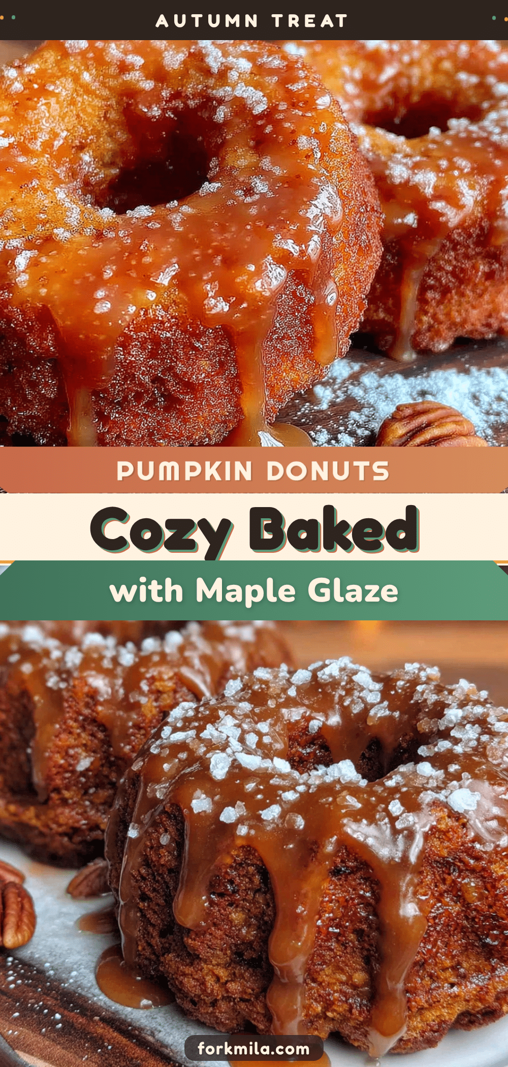 baked pumpkin donuts with maple glaze recipe