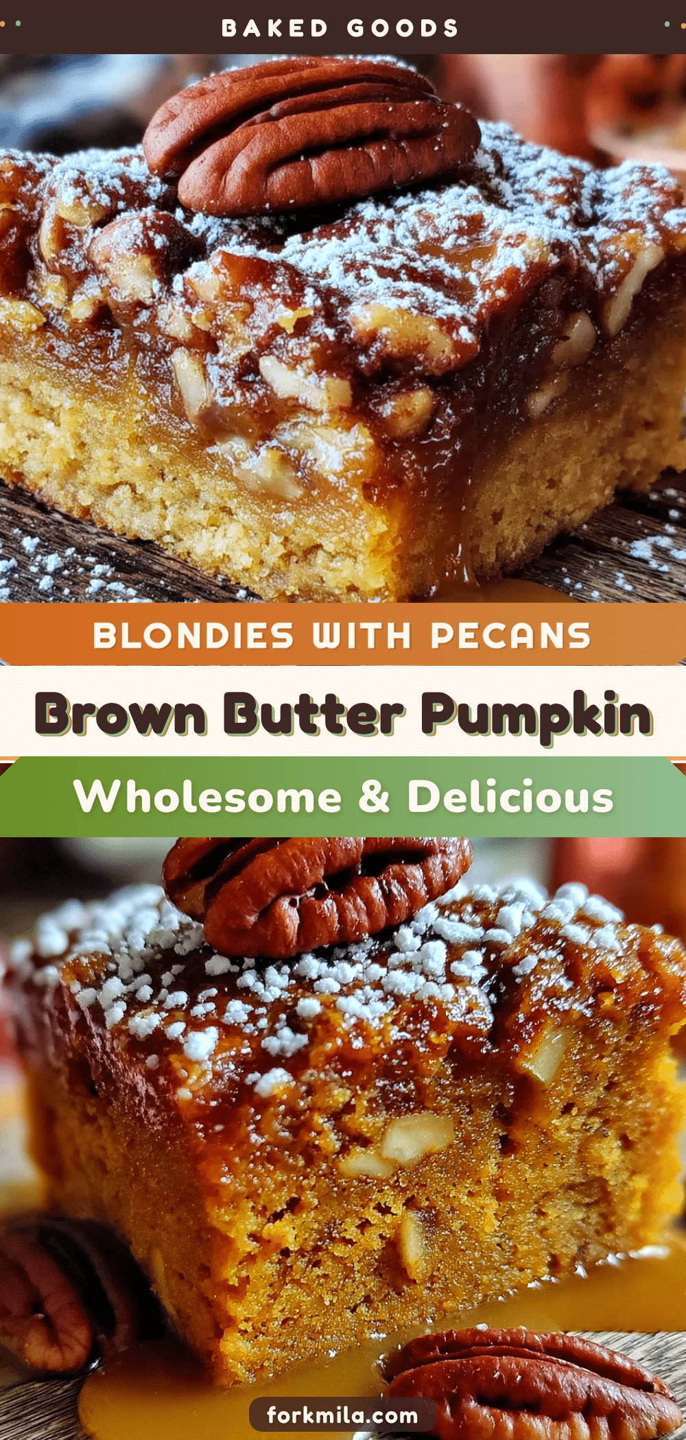 brown butter pumpkin blondies recipe