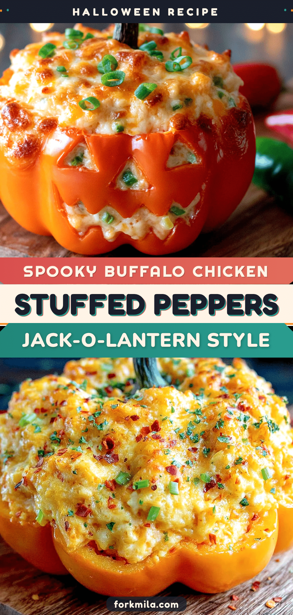 buffalo chicken dip stuffed peppers recipe