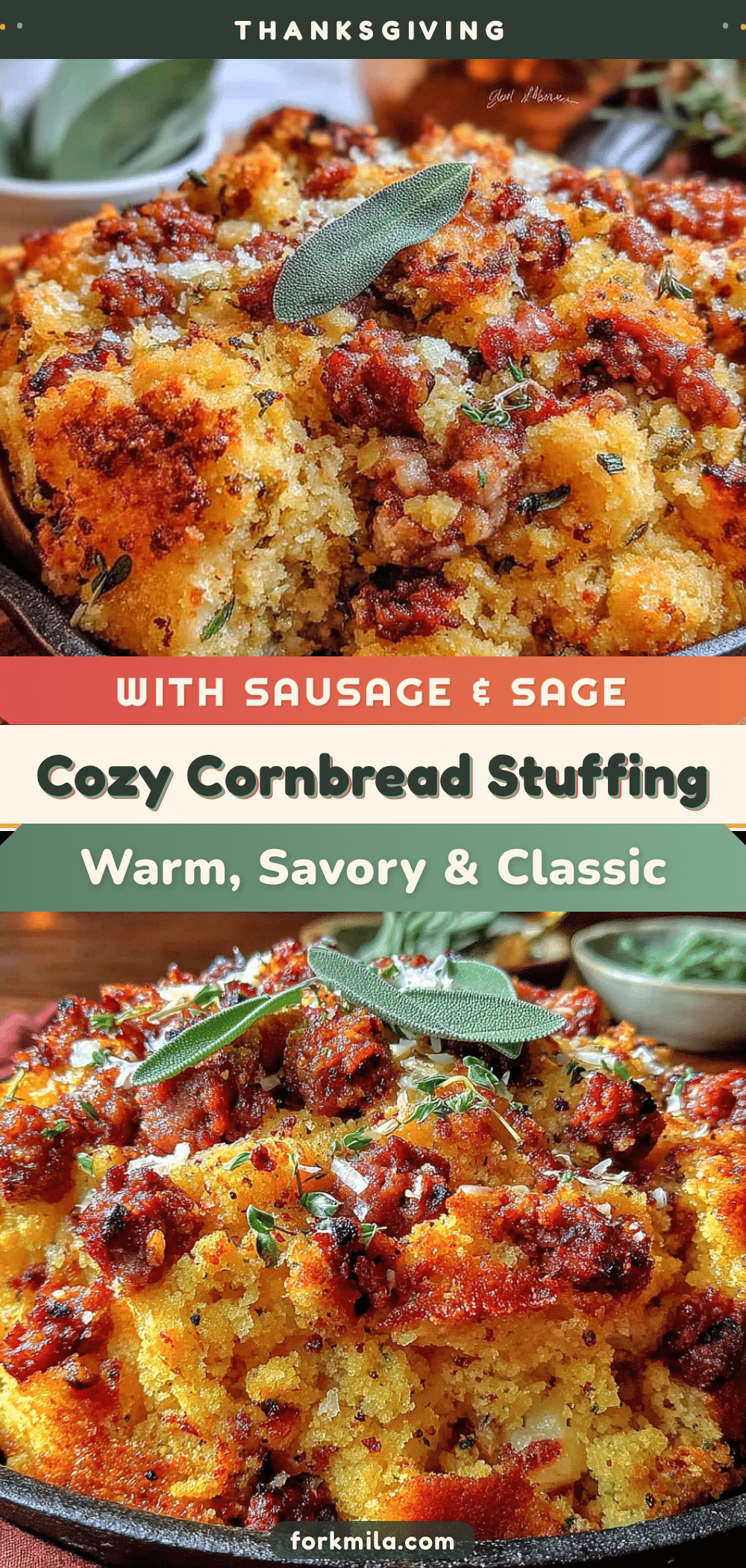 cornbread stuffing with sausage and sage recipe