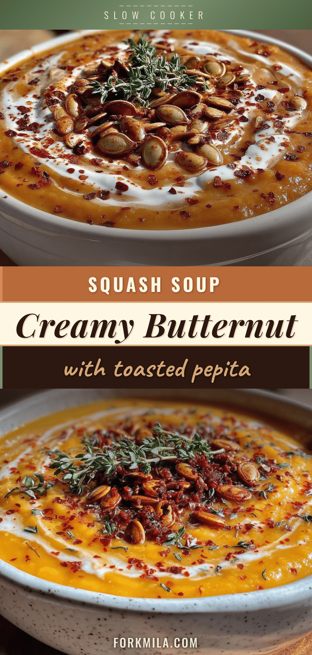 creamy crockpot butternut squash soup recipe