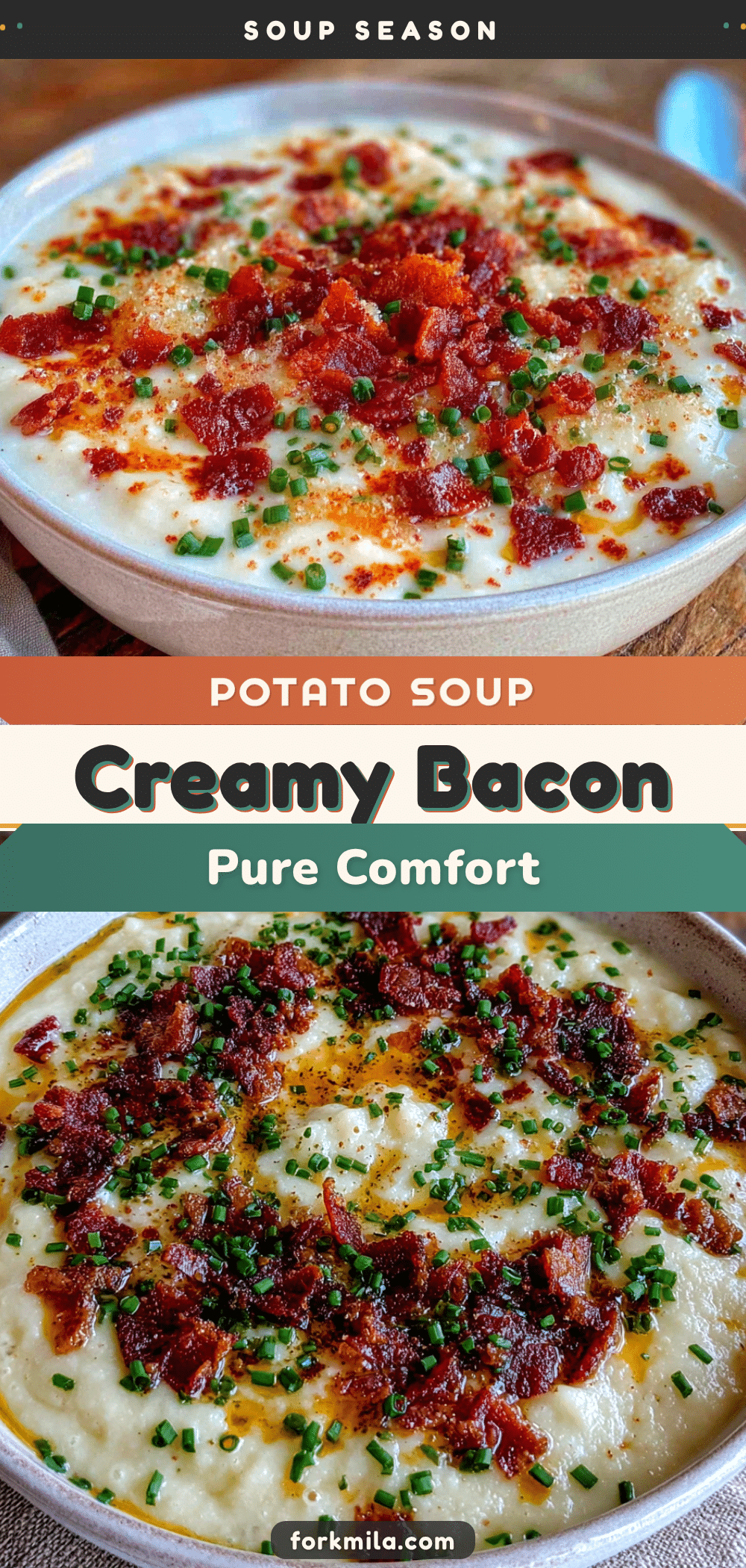 creamy potato soup with bacon and chives recipe