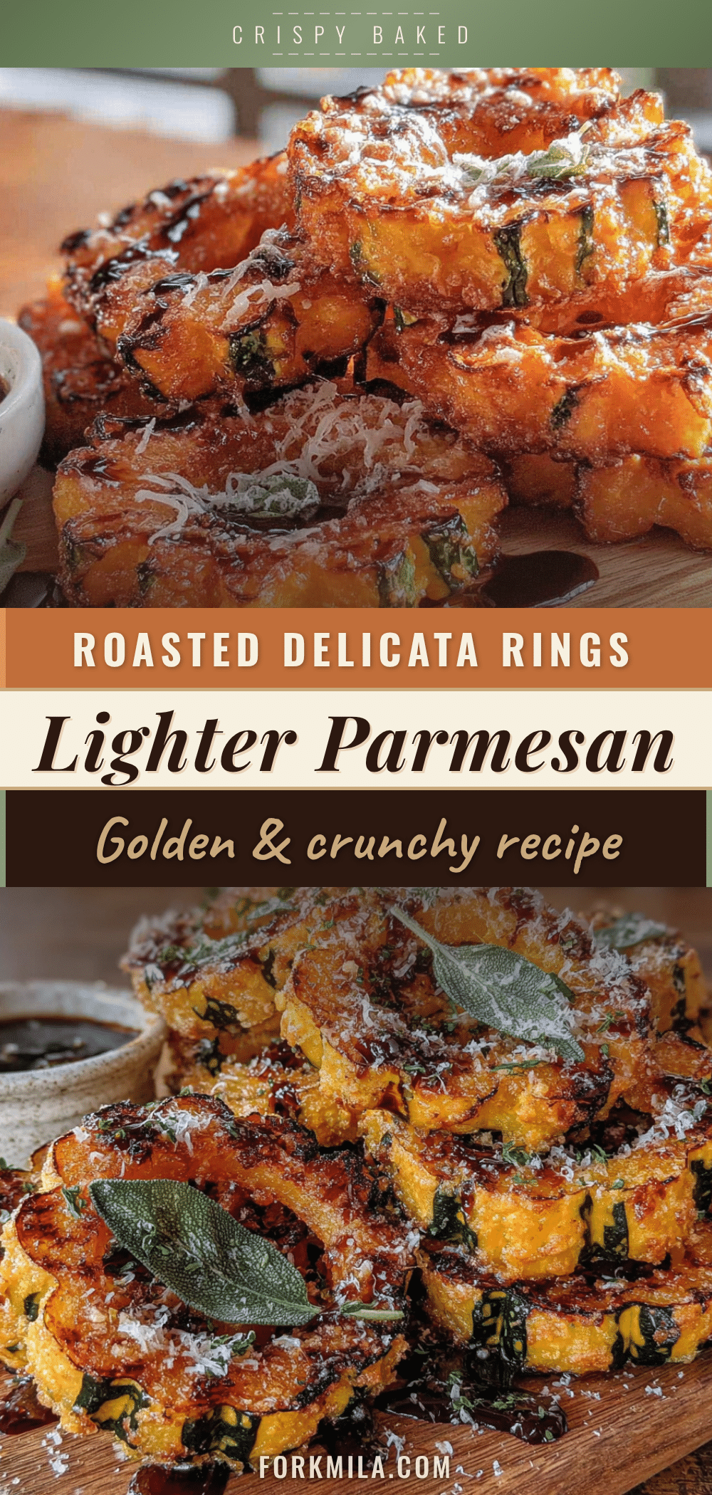 crispy parmesan roasted delicata rings recipe