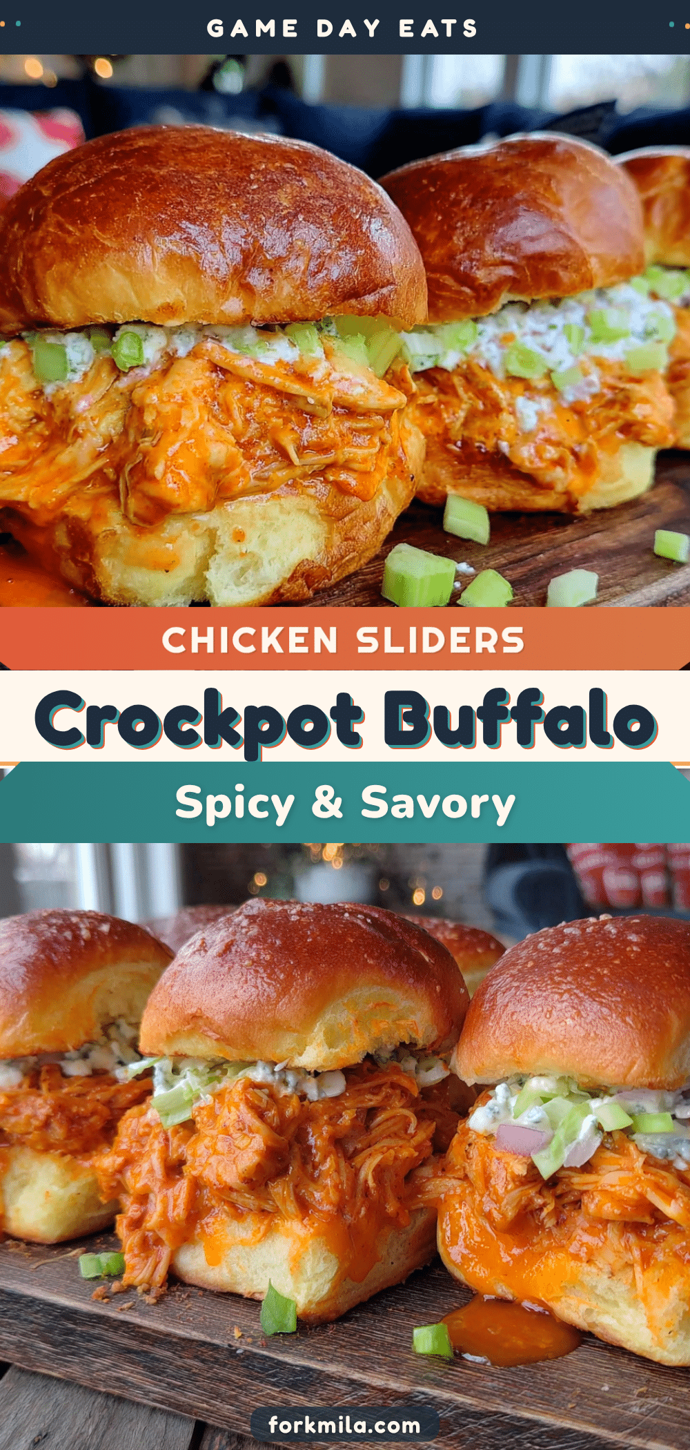 crockpot buffalo chicken sliders recipe