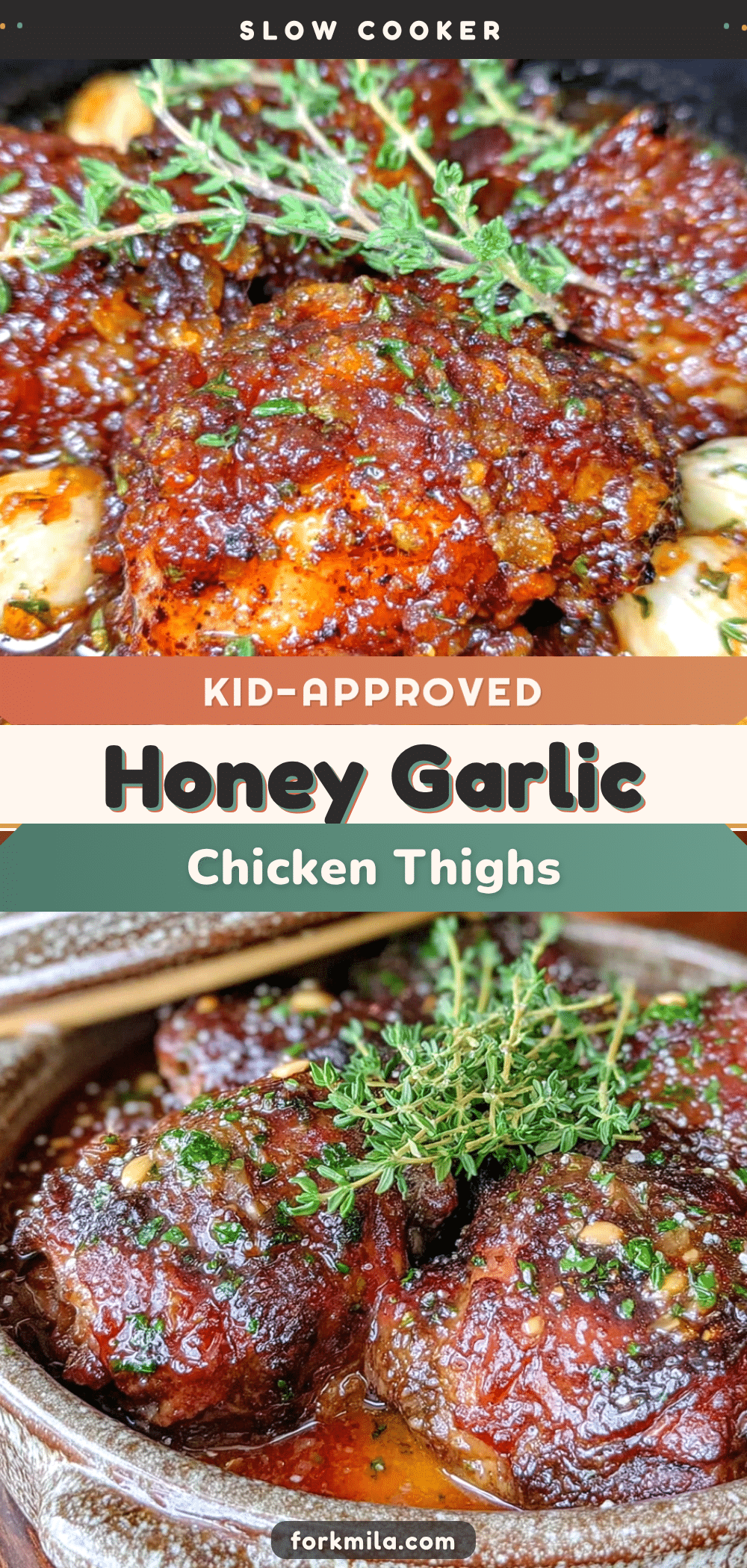crockpot honey garlic chicken thighs recipe
