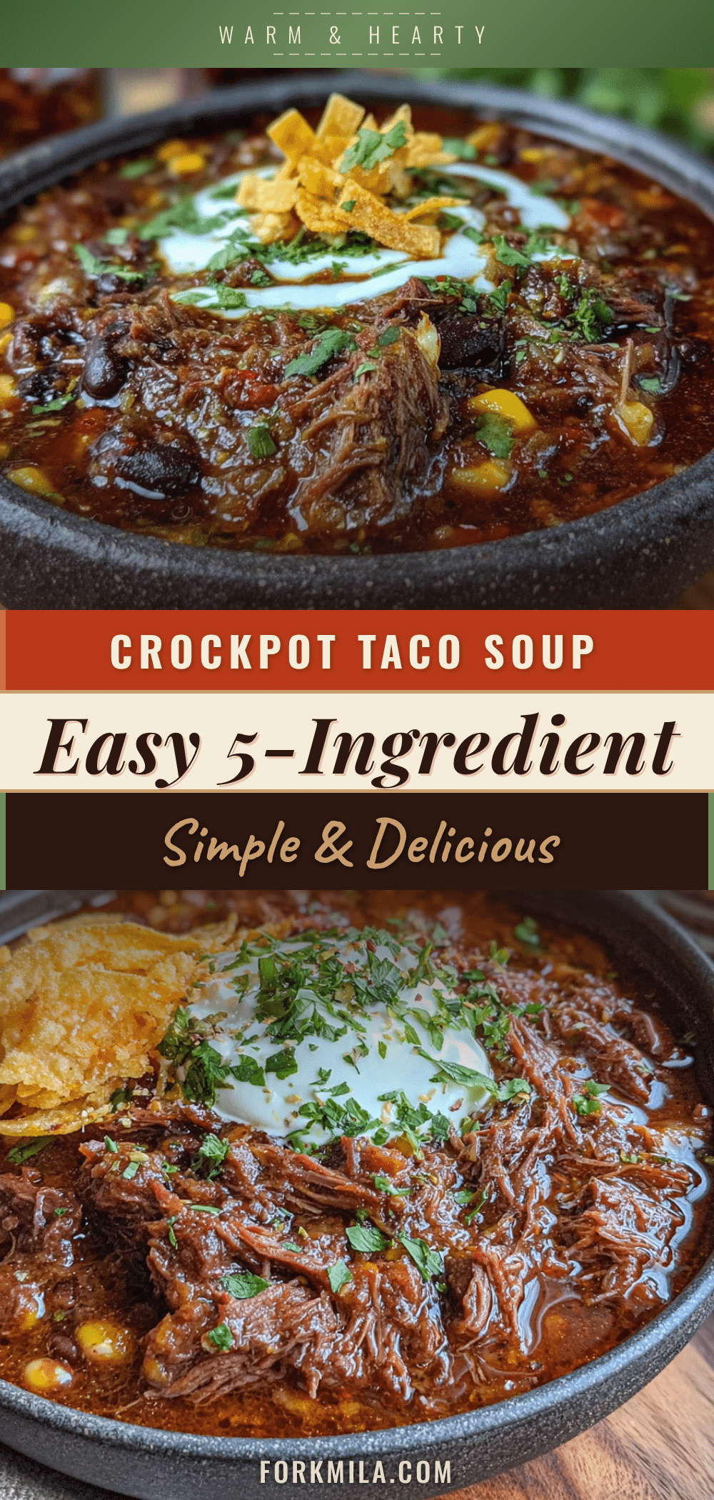 crockpot taco soup recipe