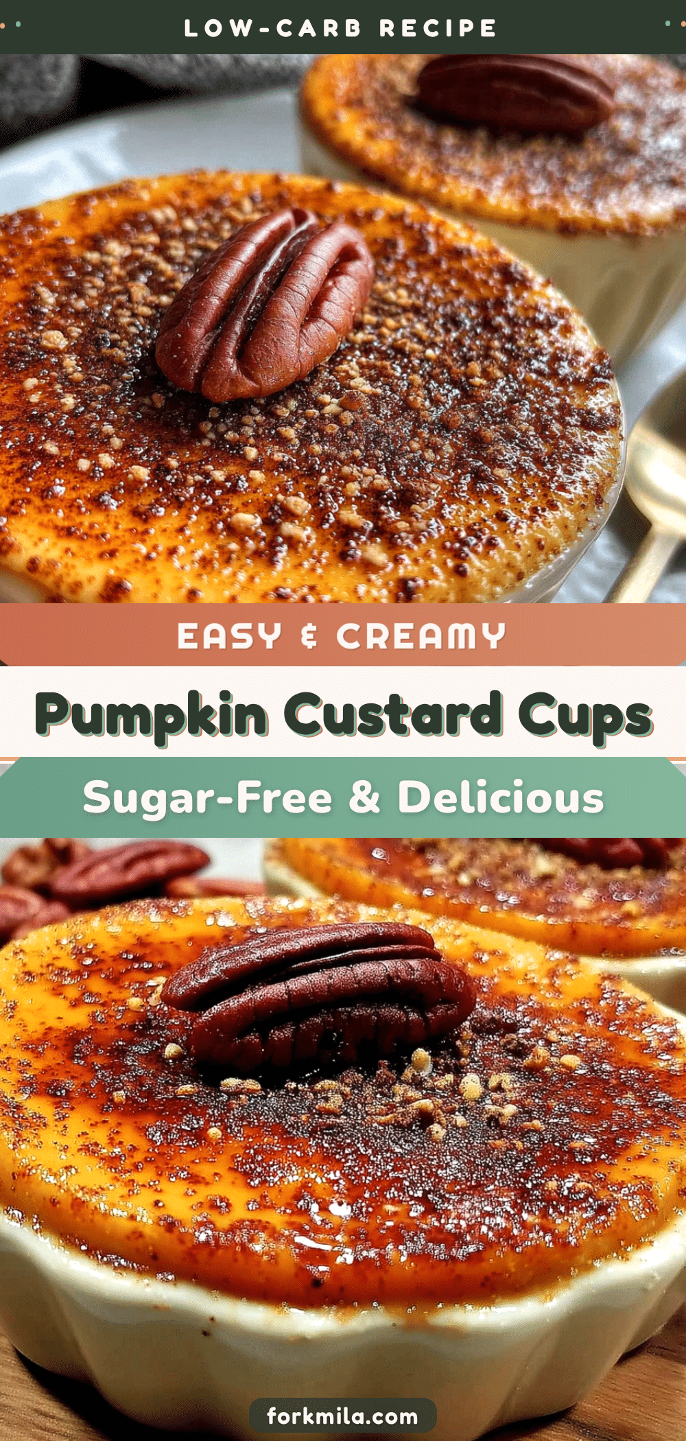 crustless pumpkin pie custard cups recipe