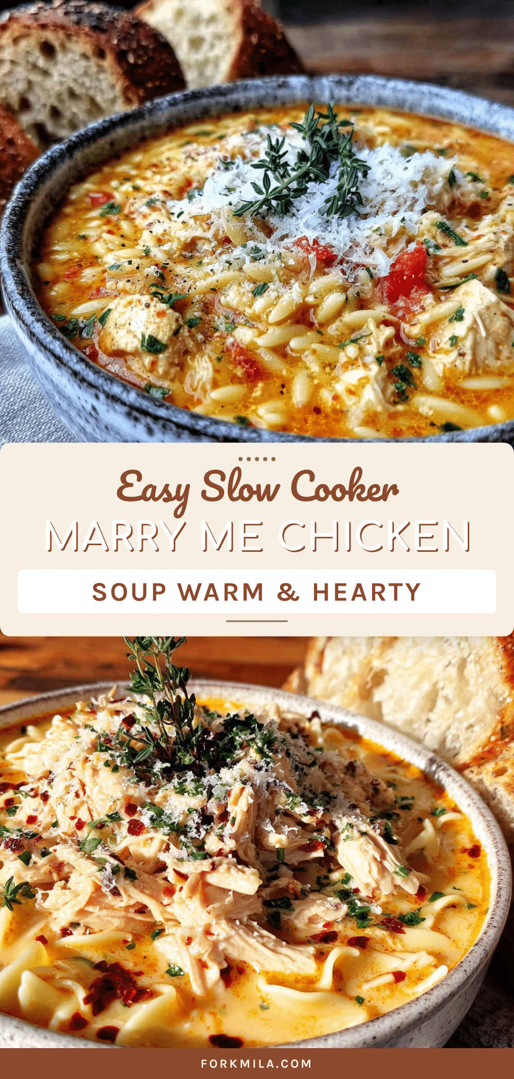 Easy Slow Cooker Marry Me Chicken Soup recipe