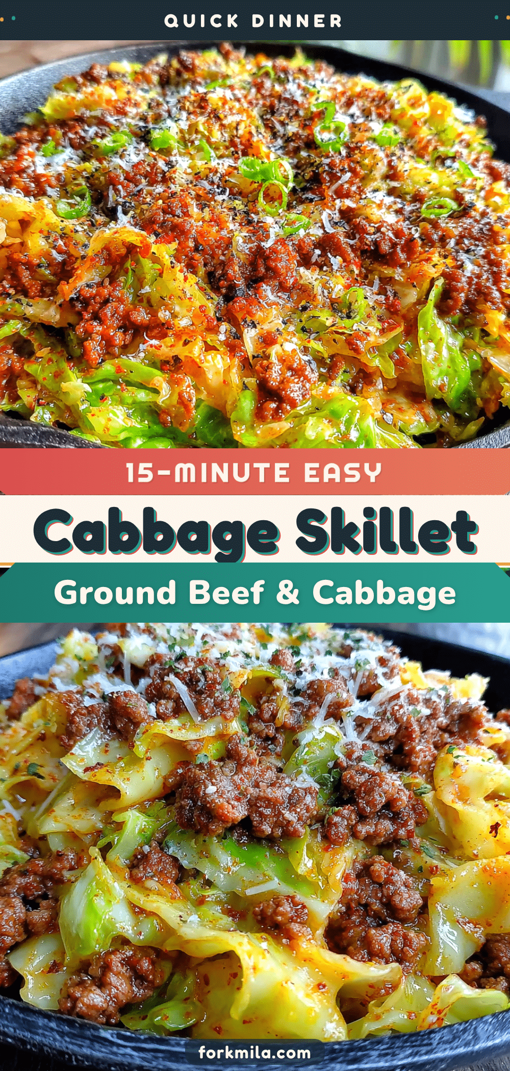 ground beef and cabbage skillet recipe
