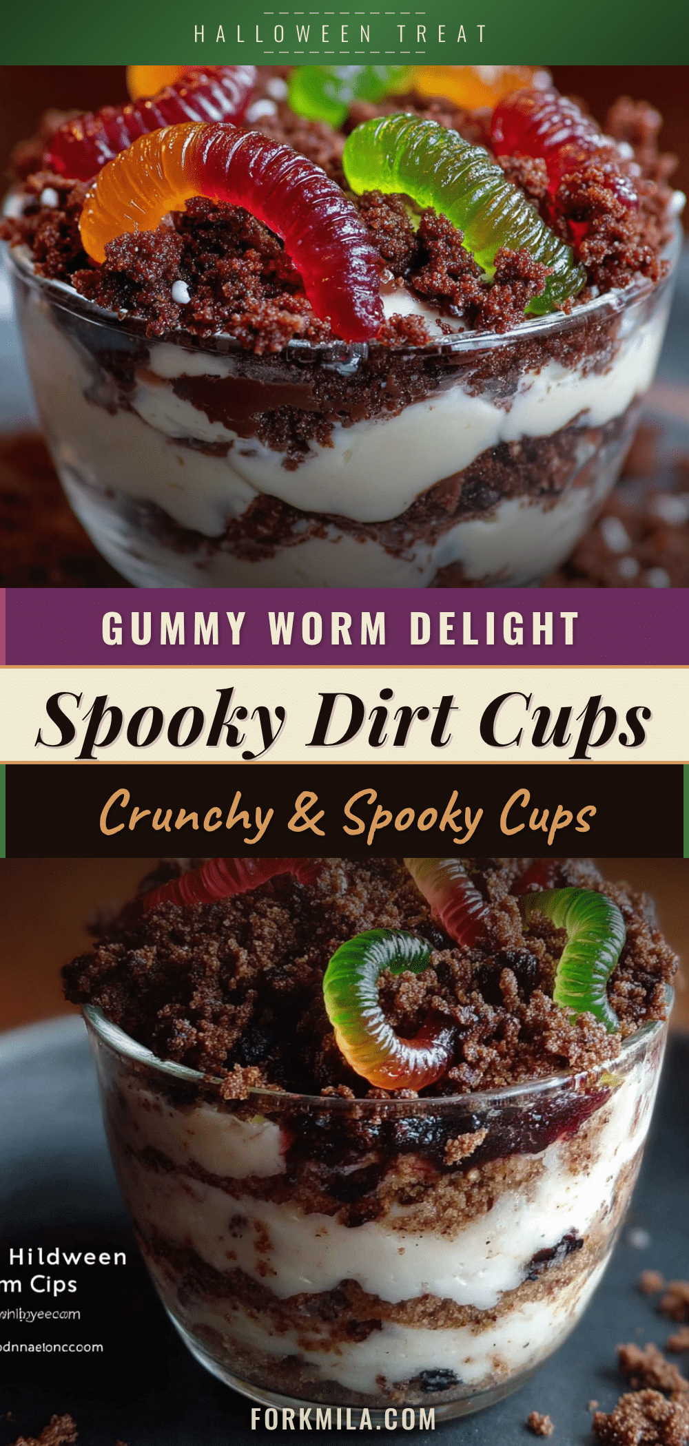 halloween dirt cups recipe