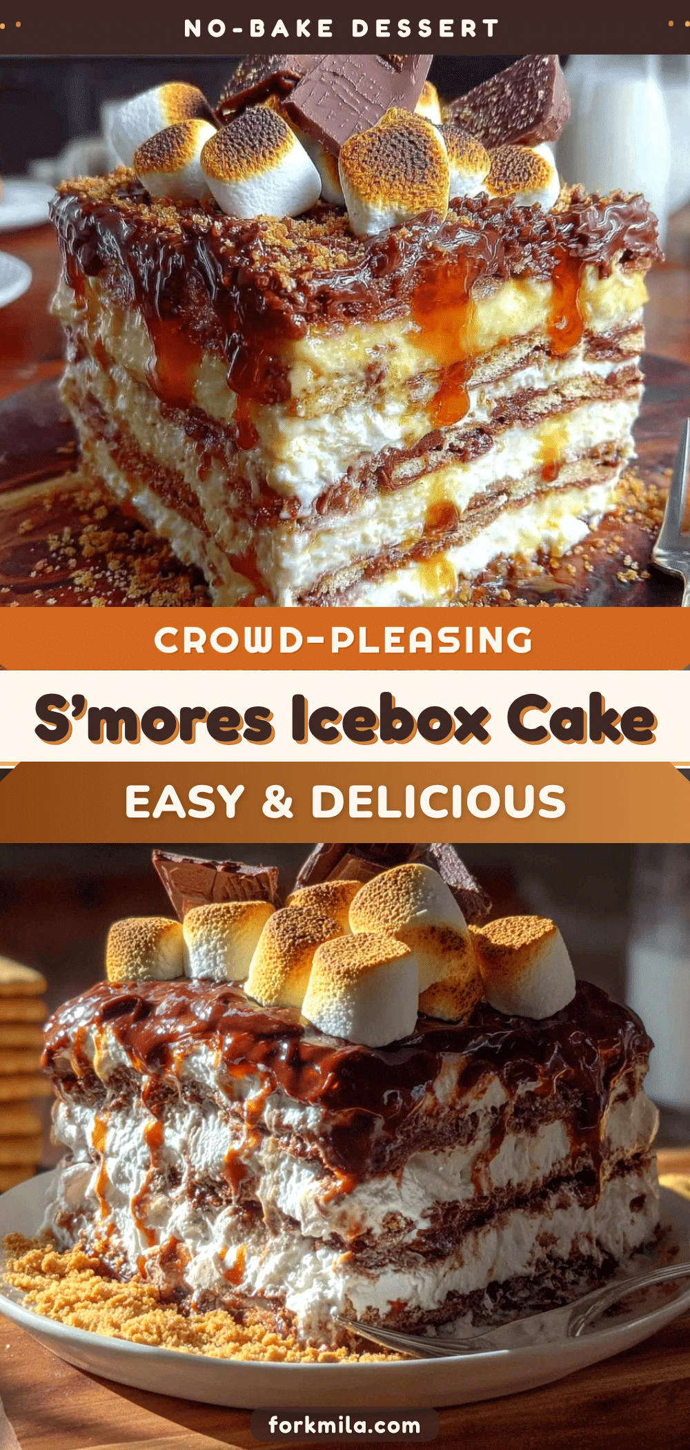 no-bake smores icebox cake recipe