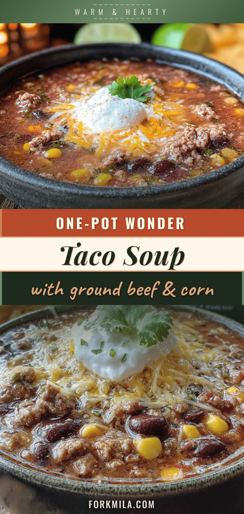 one-pot taco soup recipe