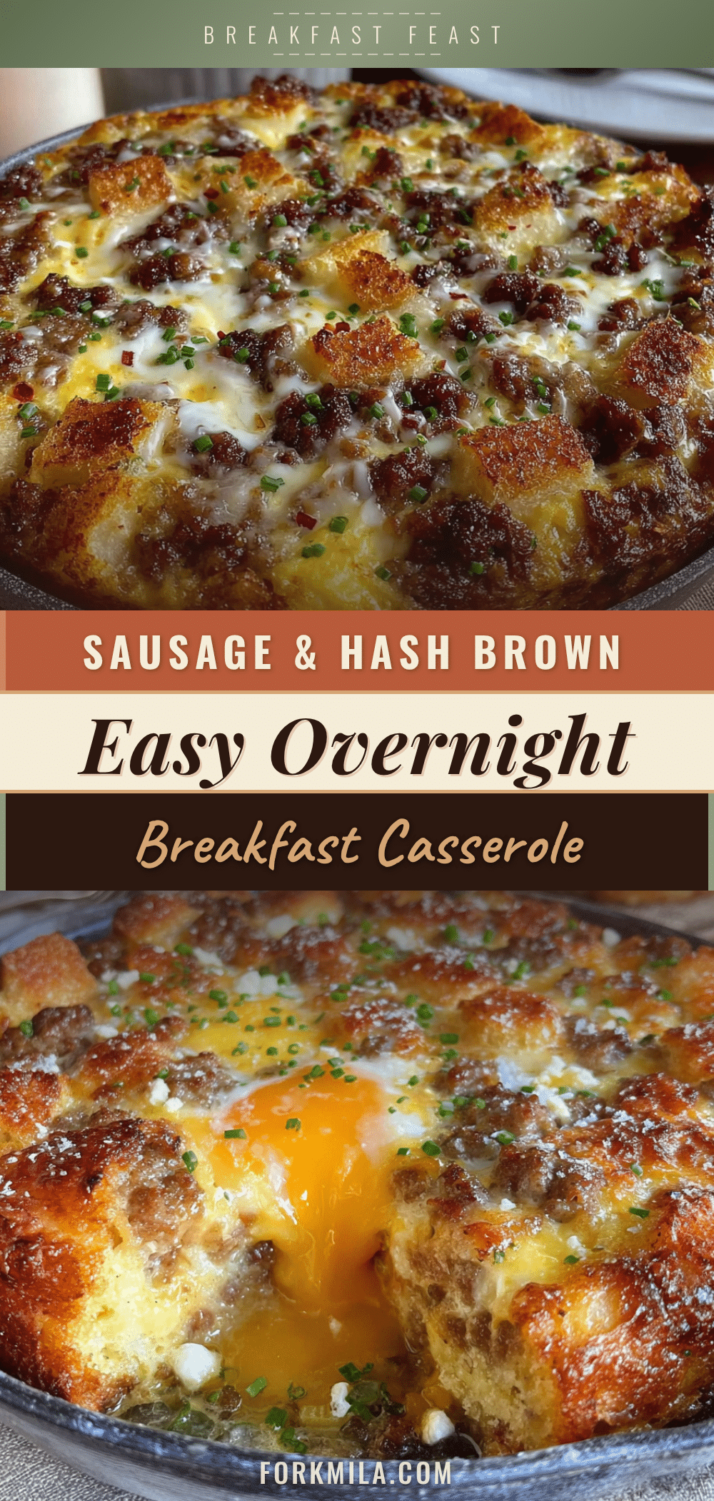 overnight breakfast casserole recipe