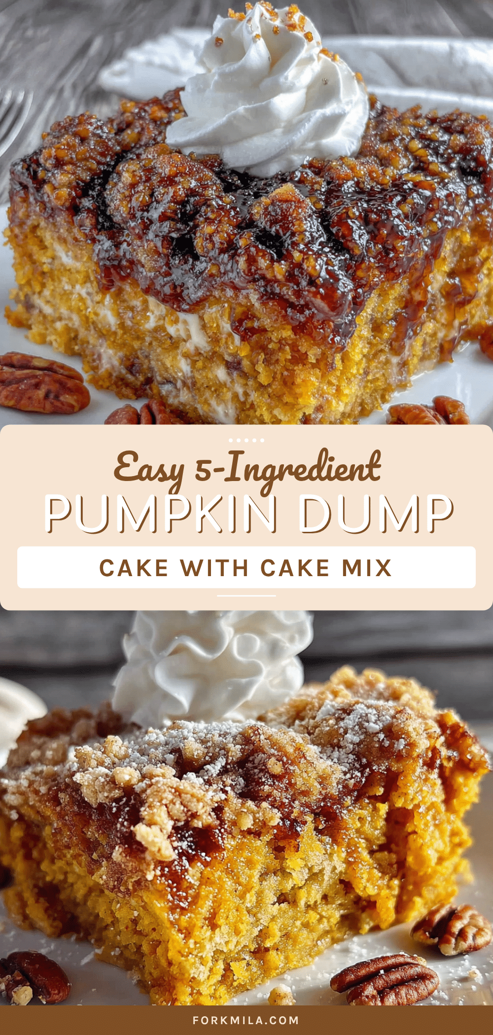 pumpkin dump cake recipe