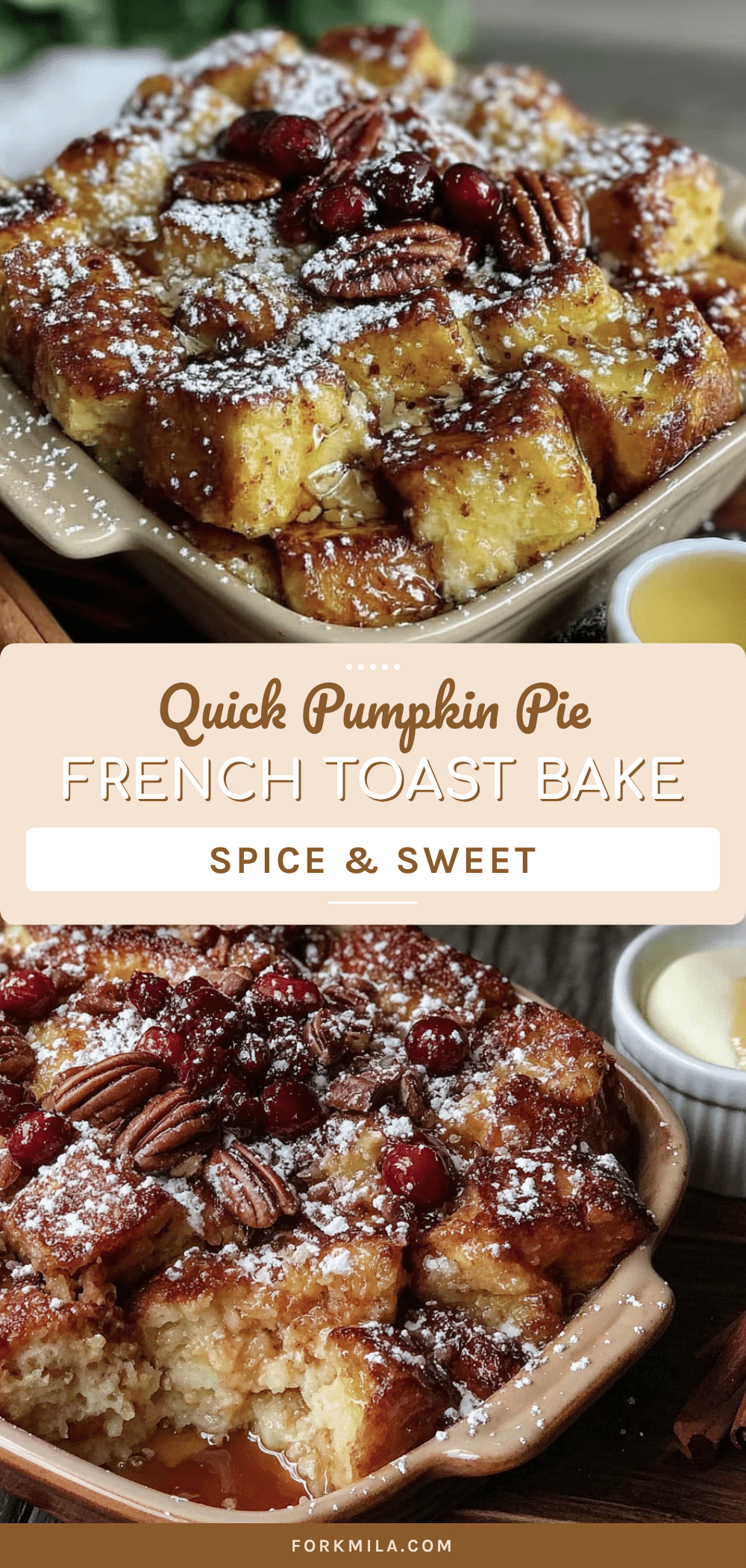 pumpkin pie spice french toast bake recipe