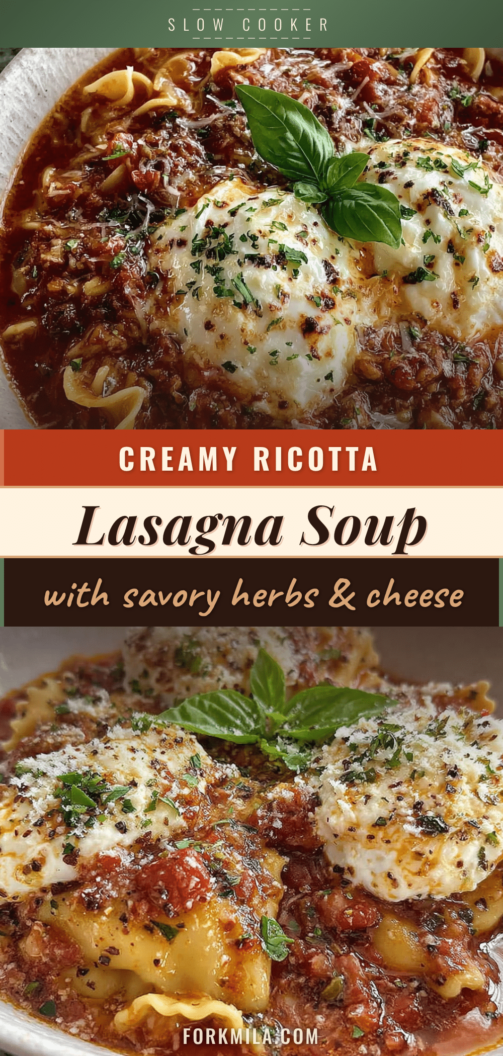 slow cooker lasagna soup recipe