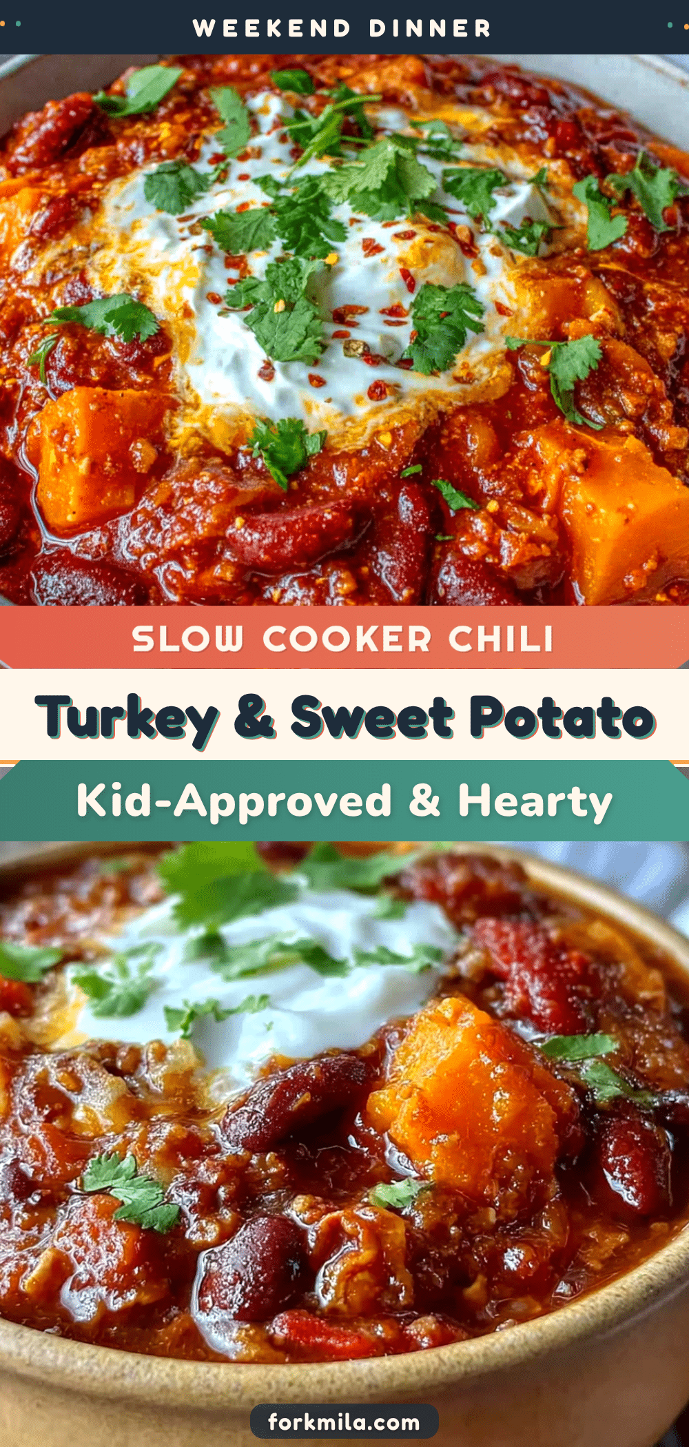 slow cooker turkey sweet potato chili recipe