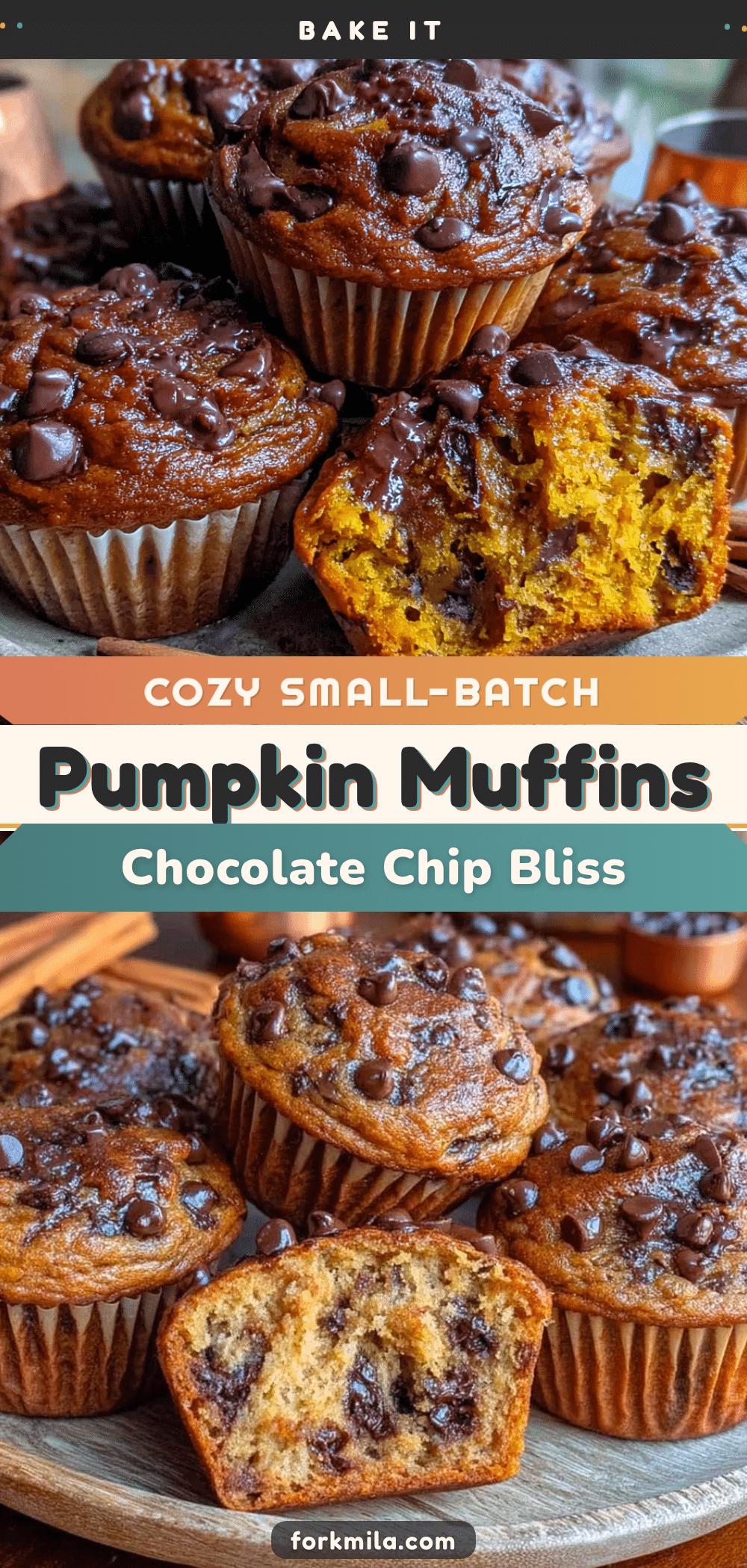 small-batch pumpkin chocolate chip muffins recipe