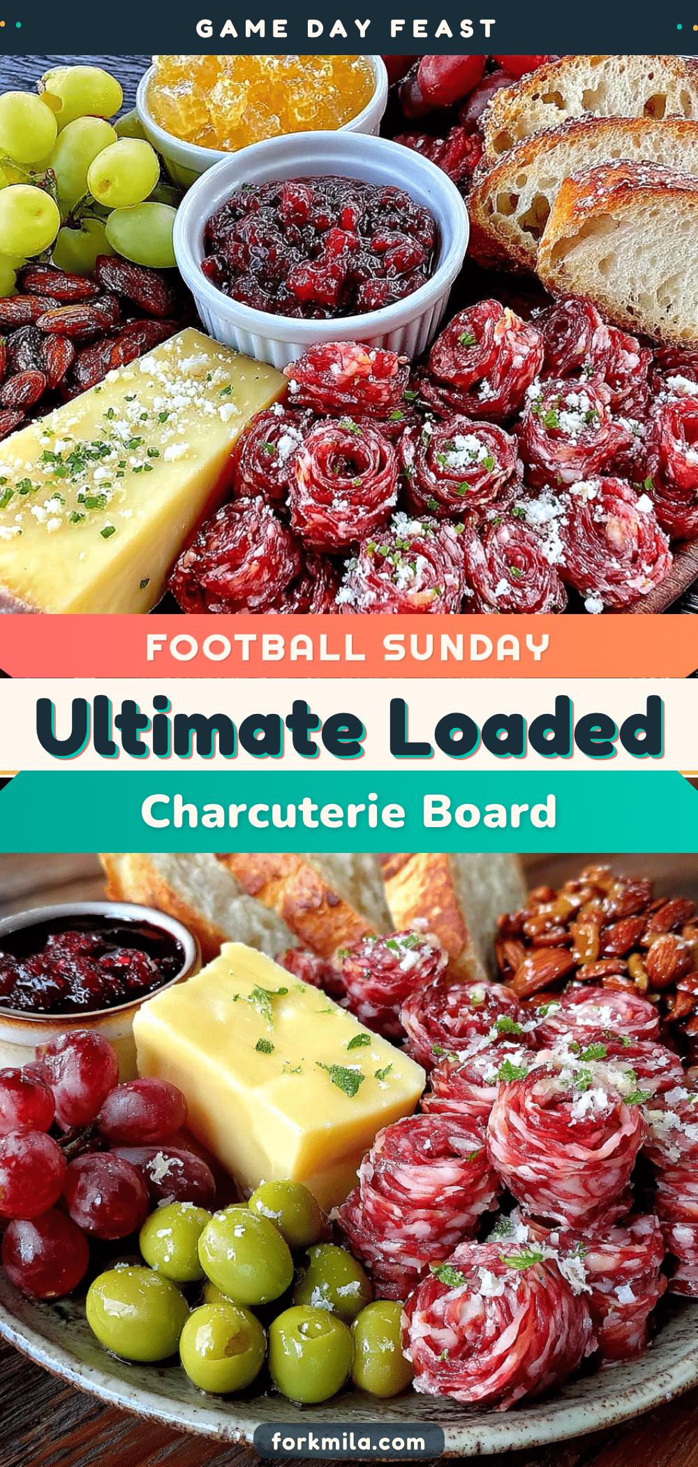 ultimate loaded football sunday charcuterie board recipe
